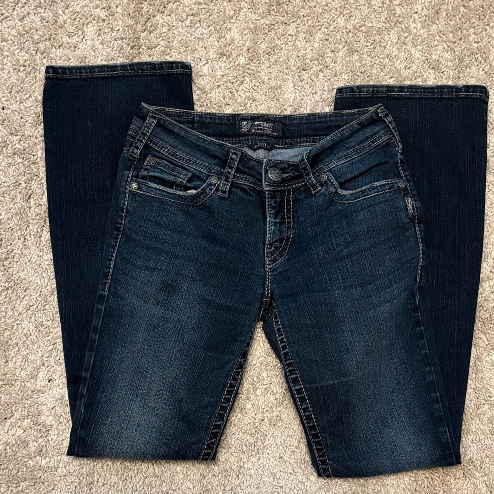 Silver Jeans Suki Surplus Cargo Denim Jeans Women’s W29 L34 - Picture 4 of 16